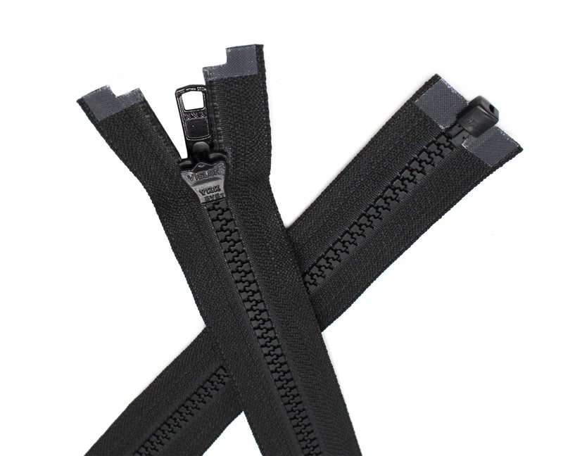 YKK Ski & Sport Vislon Zipper, Molded Plastic Separating -Medium Weight (Select Color) (Black, Length 24 inches) Made in USA - Image 4